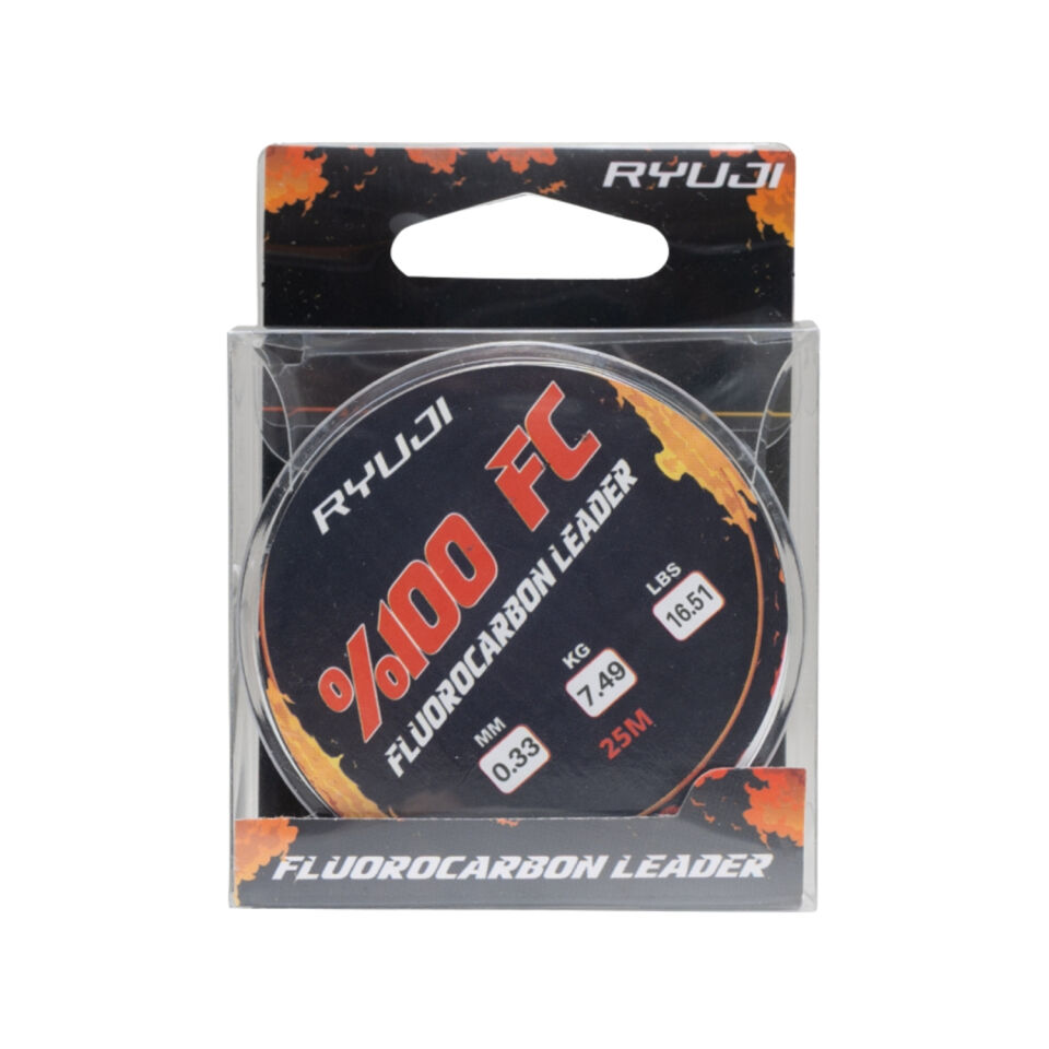 Fluorocarbon Lider Misina - Ryuji Leader - 25 mt - 0,33mm