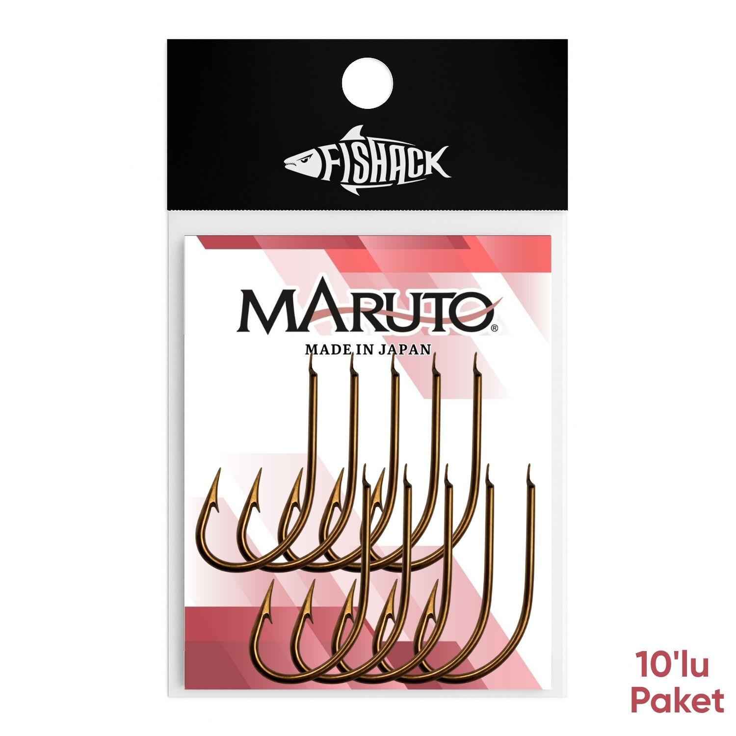 Olta İğnesi - Maruto - 5412 - Bronz - No: 6/0  (10'lu Paket)