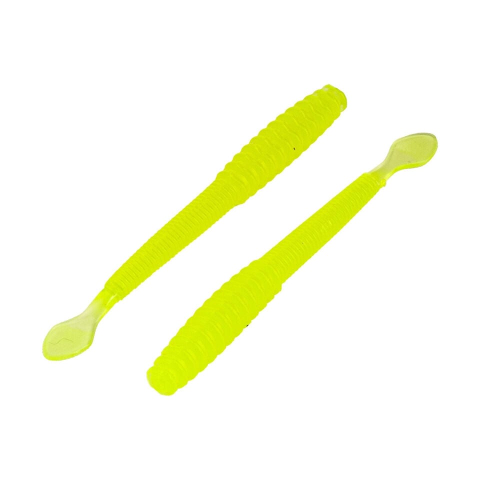 Silikon Kurt Yem - 2,2g 87mm - Fishack Wormix - Fluo Green