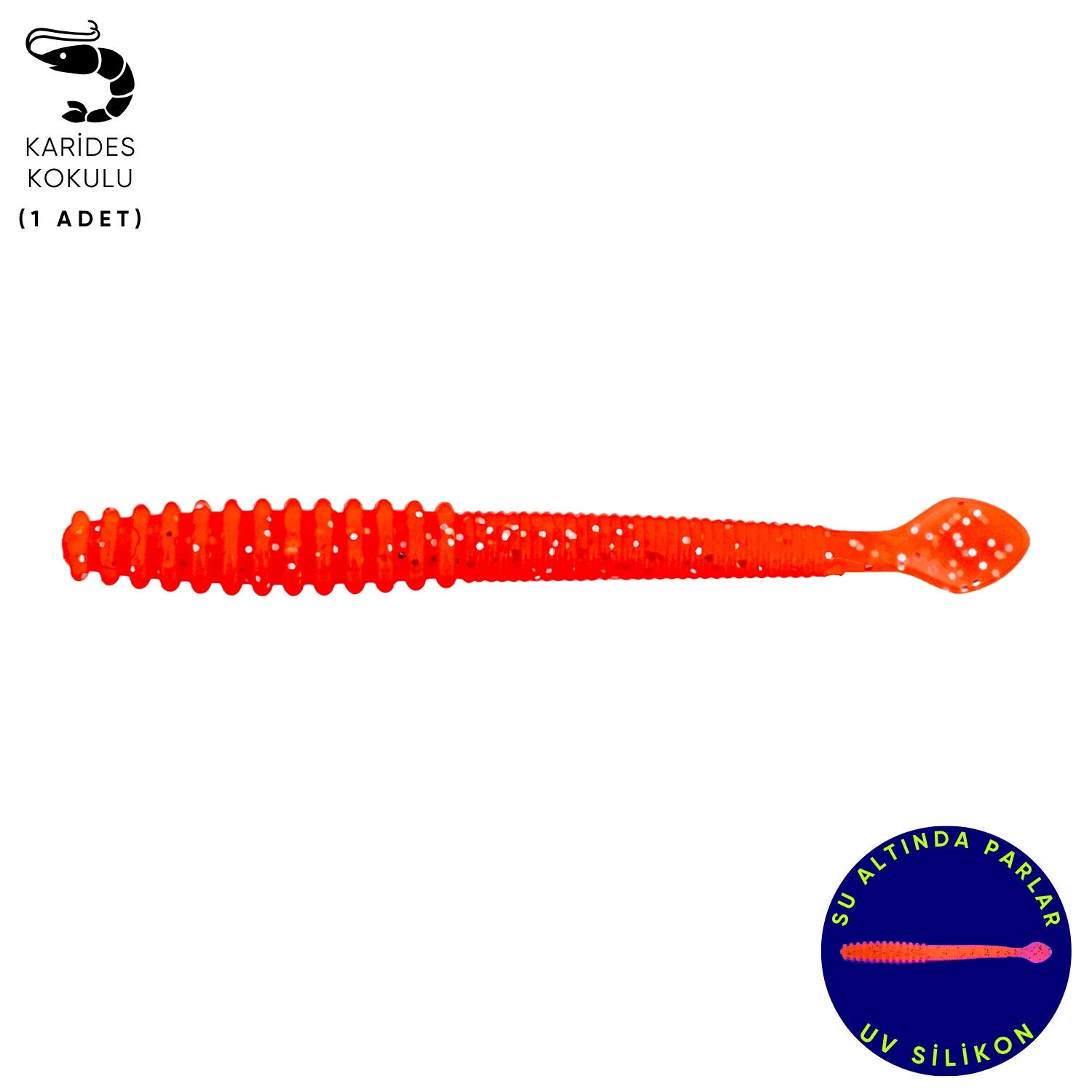 Silikon Kurt Yem - 2,2g 87mm - Fishack Wormix - Flare