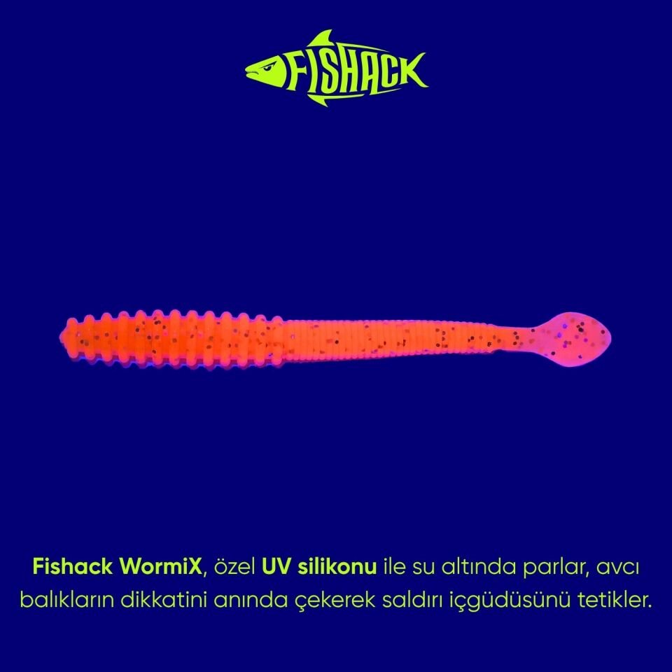 Silikon Kurt Yem - 2,2g 87mm - Fishack Wormix - Flare
