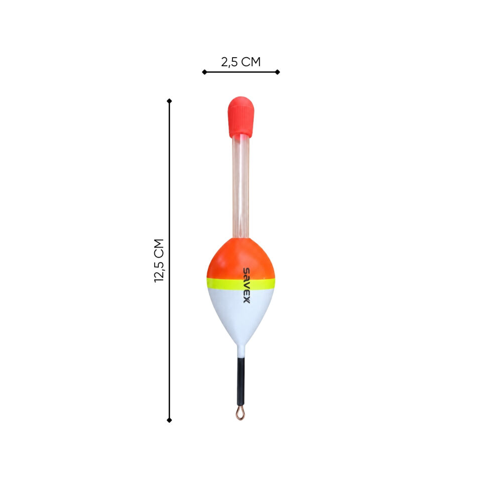 Işık Tüplü Olta Şamandırası - Savex - (6004-2) - 5 Adet - 4 gr