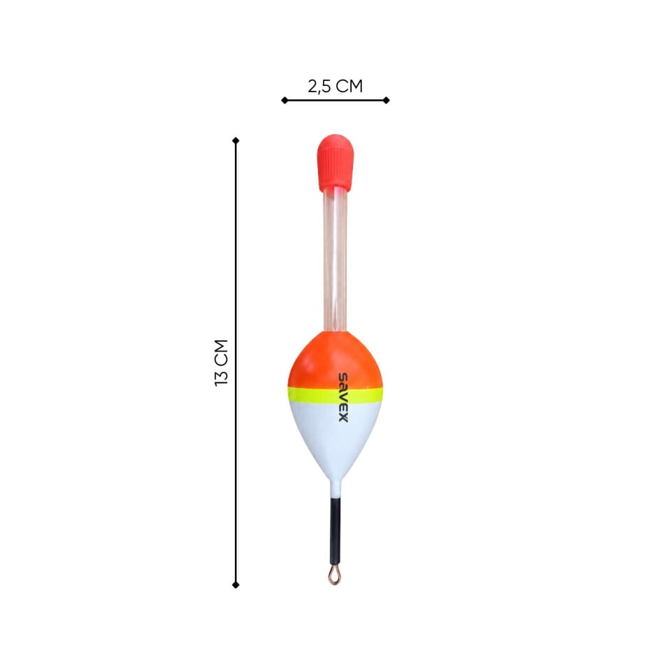 Işık Tüplü Olta Şamandırası - Savex - (6006-2) - 5 Adet - 6 gr