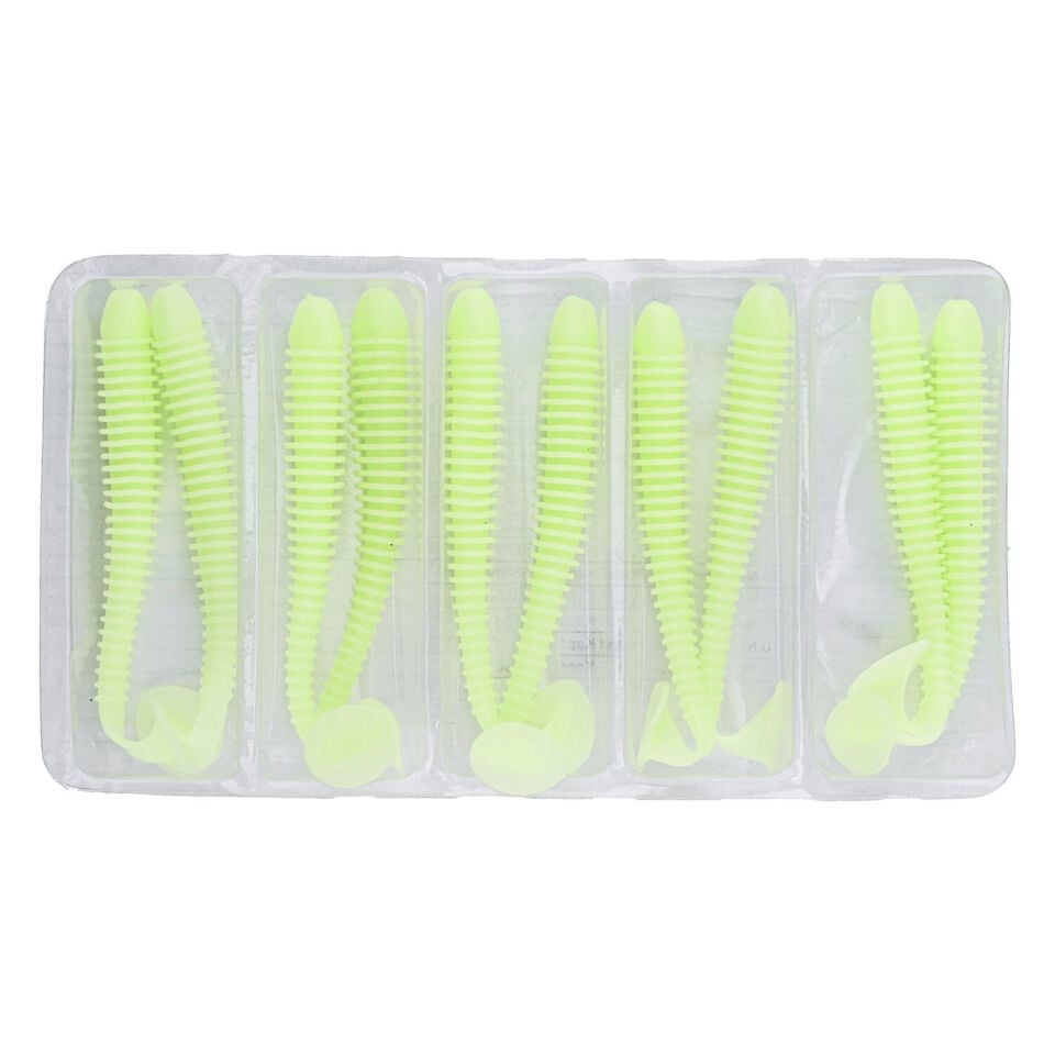 Silikon Kurt Yem - 4,2g 105mm - Turna/Levrek Silikonu - 1 Adet - Glow
