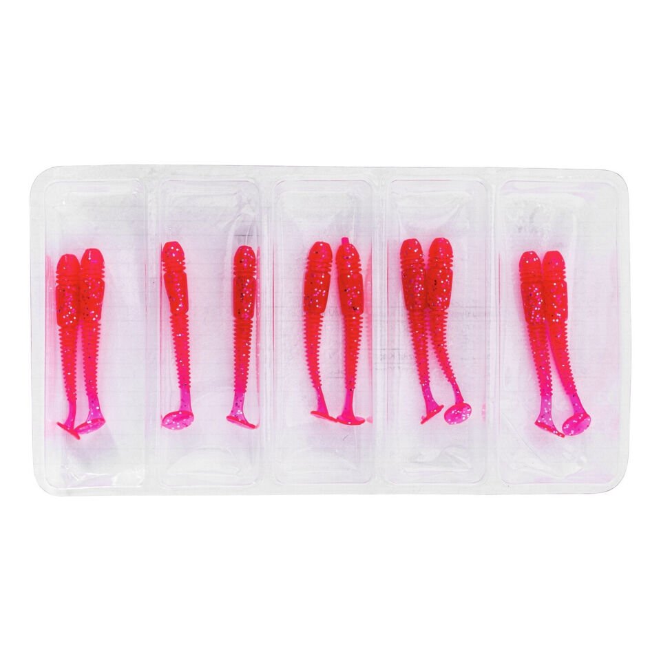 Silikon Kurt Yem - 1,1g 55mm - Fishack Wormix - 1 Adet - UV - Pembe