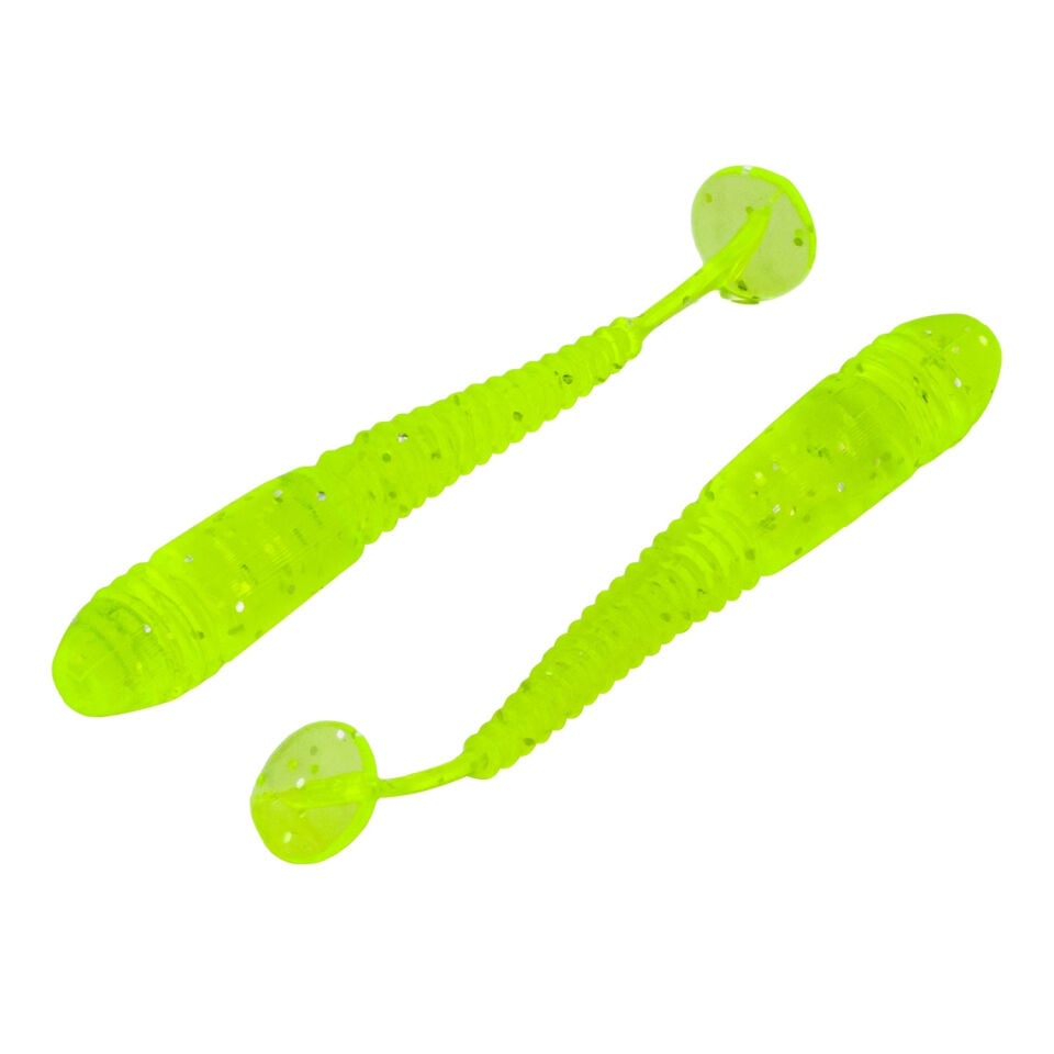 Silikon Kurt Yem - 1,1g 55mm - Fishack Wormix - 1 Adet - UV - Fluo Green