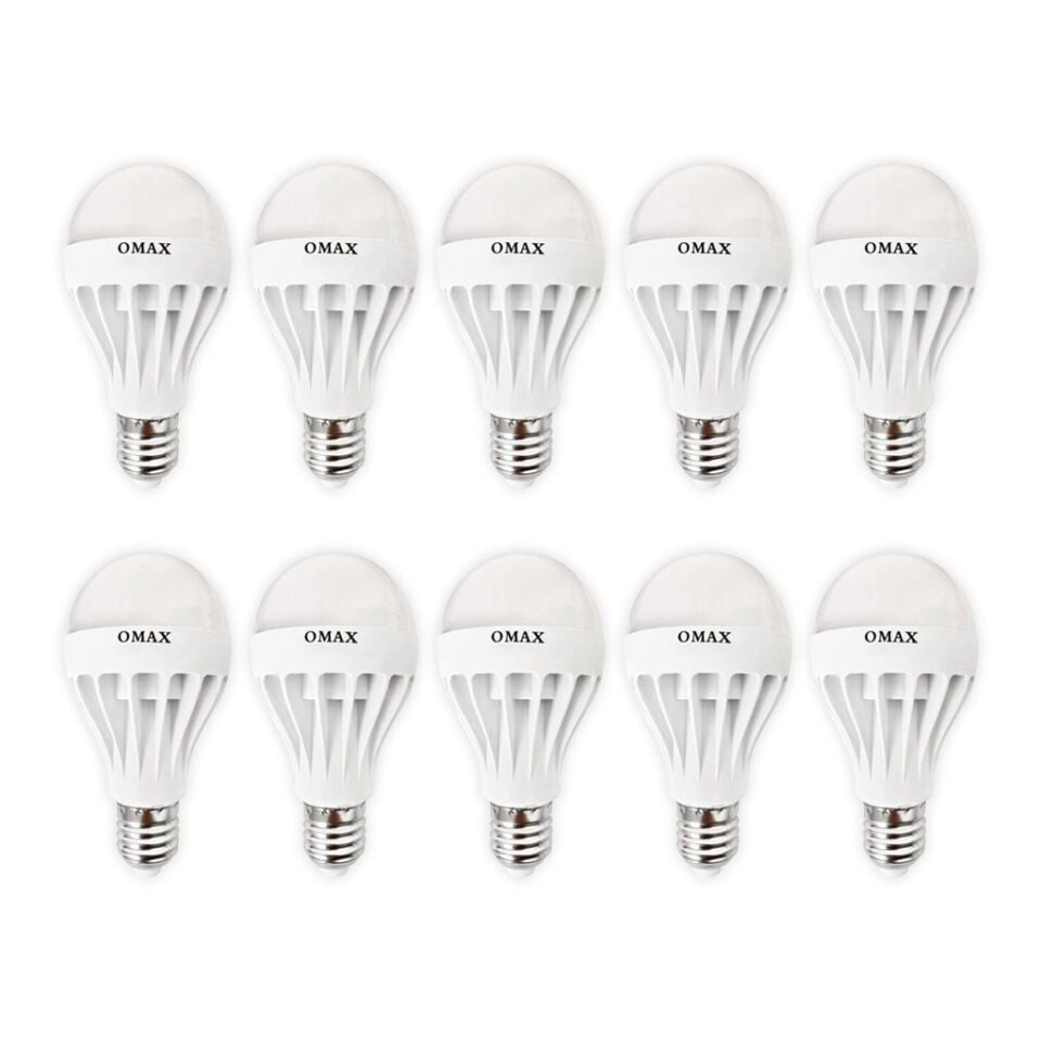 Omax 9W Tasarruflu Led Ampul 10'lu