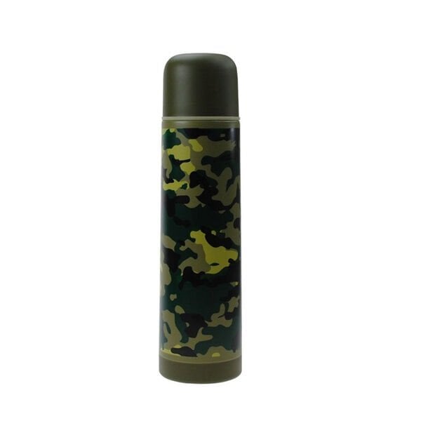 Çelik Termos - 0,50 LT - Çift Kat Çelik - Kamuflaj - Penguen (PNG-1050AS)