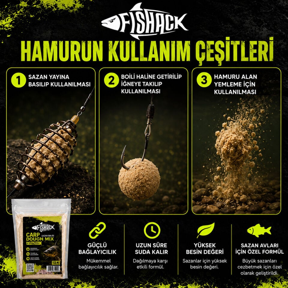 Sazan Hamur Tozu - Özel Katkılı - Carp Dough Mix - 850gr