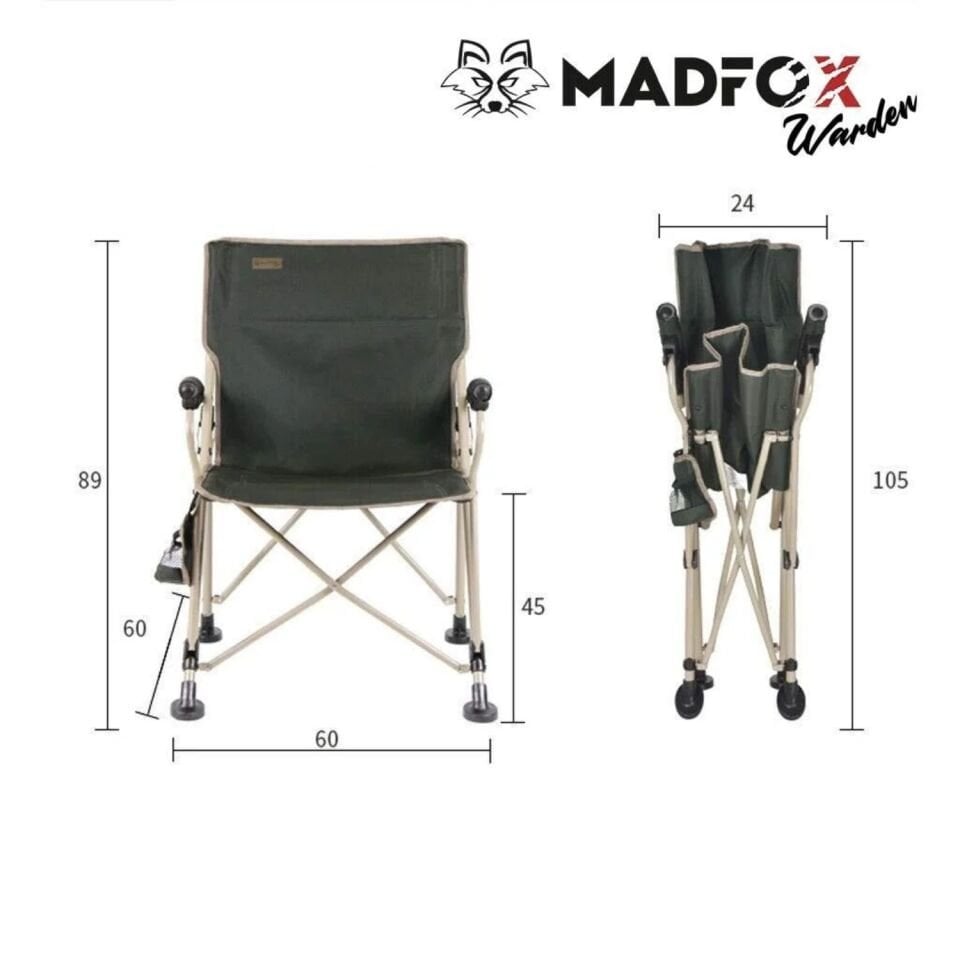 Katlanır Kamp Piknik Sandalyesi - Madfox Warden - Yeşil - 547283