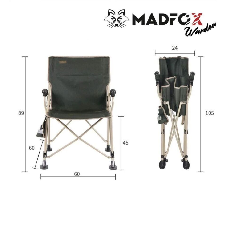 Katlanır Kamp Piknik Sandalyesi - Madfox Warden - Yeşil - 547283