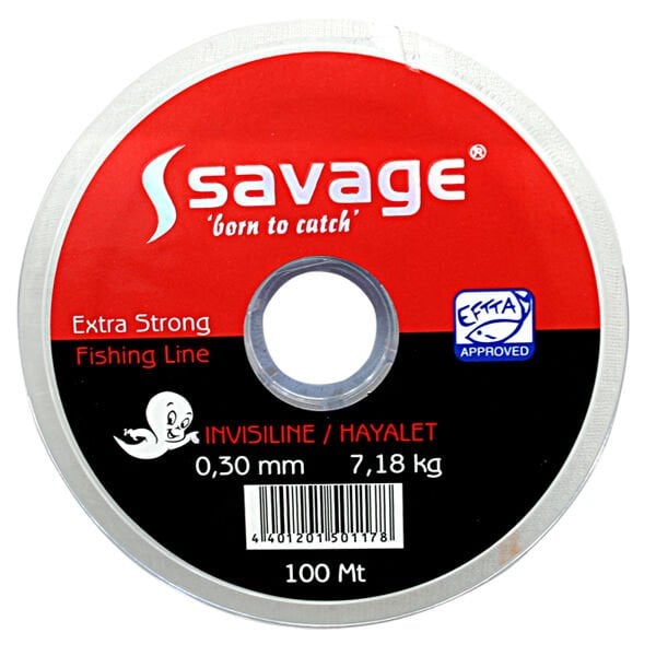 Hayalet Olta Misinası - 100 MT- Savage - 0,33 mm - Sazan, Yayın,Turna, Alabalık