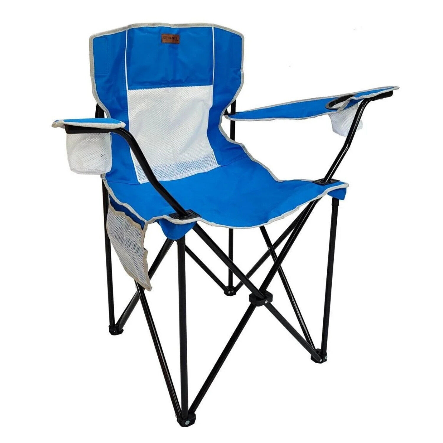 Katlanır Kamp Piknik Sandalyesi - Madfox Harbor - Bardaklıklı - Mavi - 547285