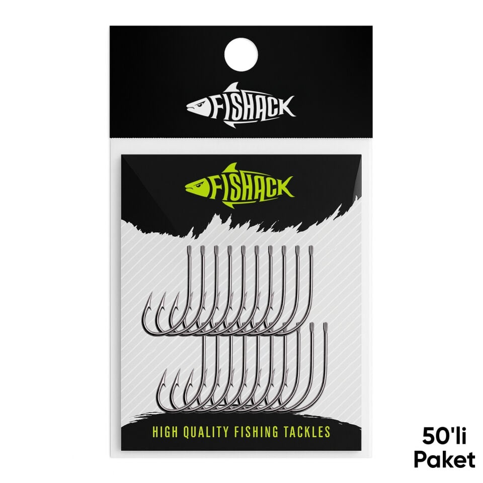 Olta İğnesi - Fishack 505 - No: 4  (50'li Paket)