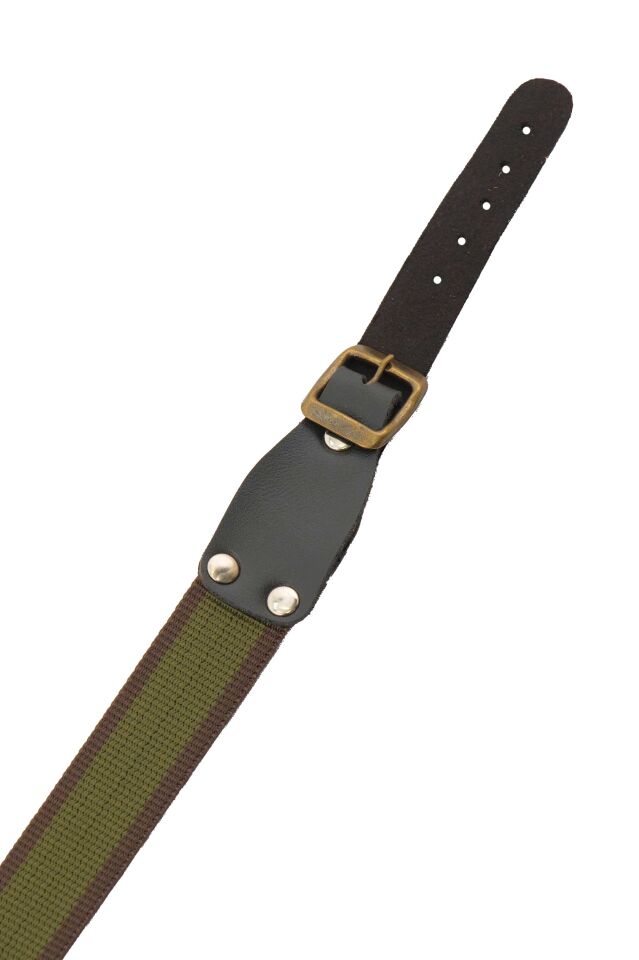 Tüfek Askı Kayışı - Savage - 3 cm Kolon - Haki/Kahve