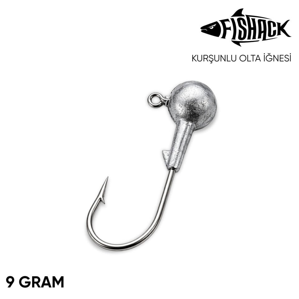 Jighead - Zoka - Kurşunlu Olta İğnesi - Gümüş - 9 gr