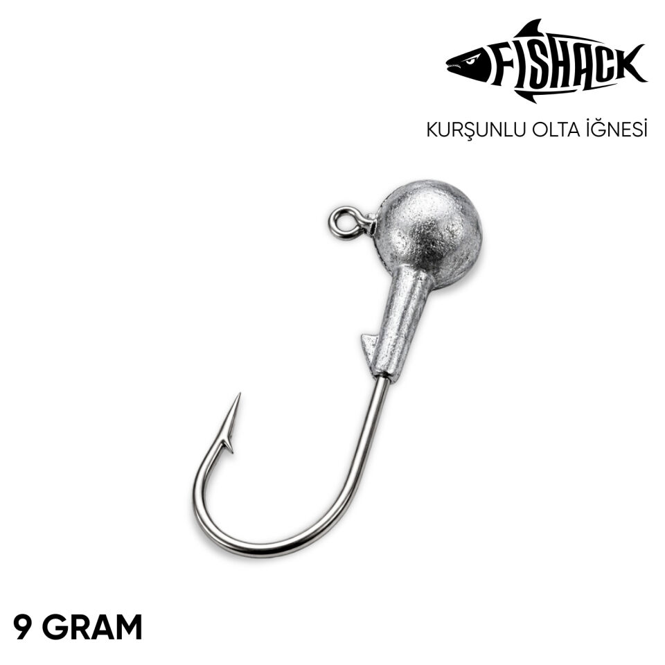 Jighead - Zoka - Kurşunlu Olta İğnesi - Gümüş - 9 gr