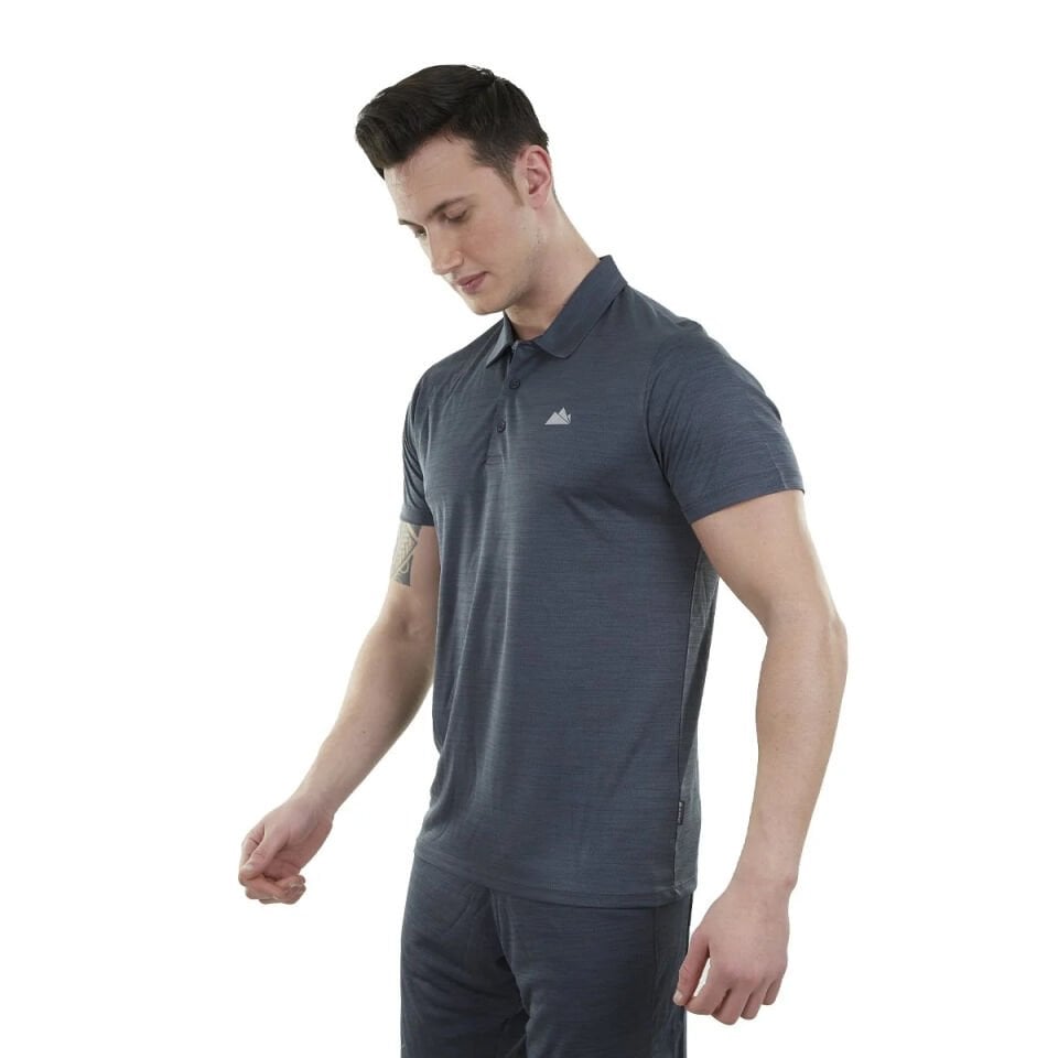 Spor Erkek Polo Yaka Tişört - Hızlı Kuruyan Tişört - Ultra Dry Antrasit (600613)