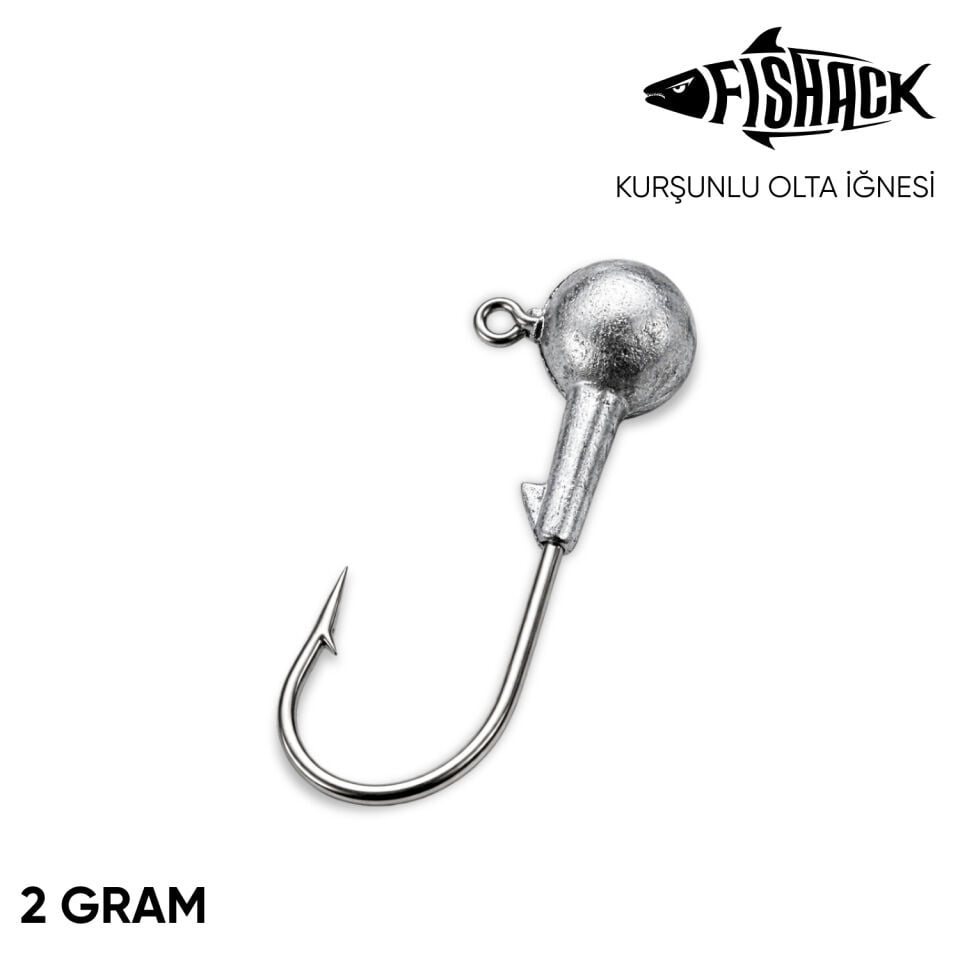 Jighead - Zoka - Kurşunlu Olta İğnesi - Gümüş - 2 gr