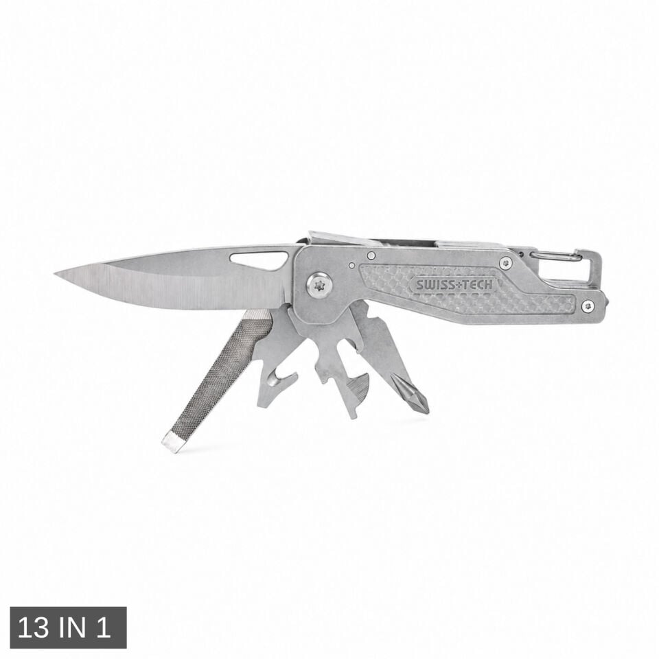 Multi Fonksiyonel Çakı - Swiss+Tech - 13 IN 1 - ST022001