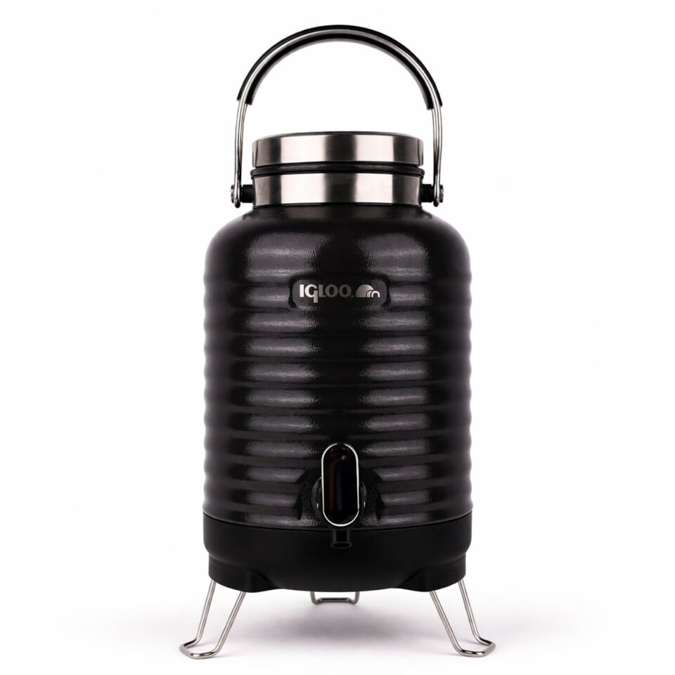Çelik Family Termos - Igloo - Barrel - 5 lt - Siyah - 205865