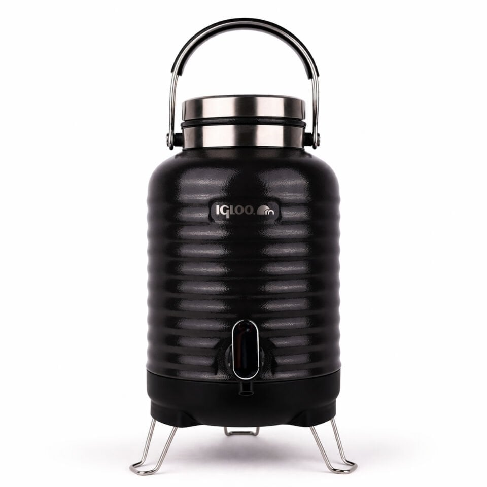 Çelik Family Termos - Igloo - Barrel - 5 lt - Siyah - 205865