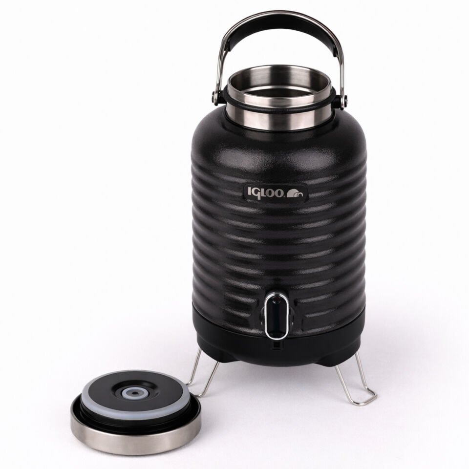 Çelik Family Termos - Igloo - Barrel - 5 lt - Siyah - 205865