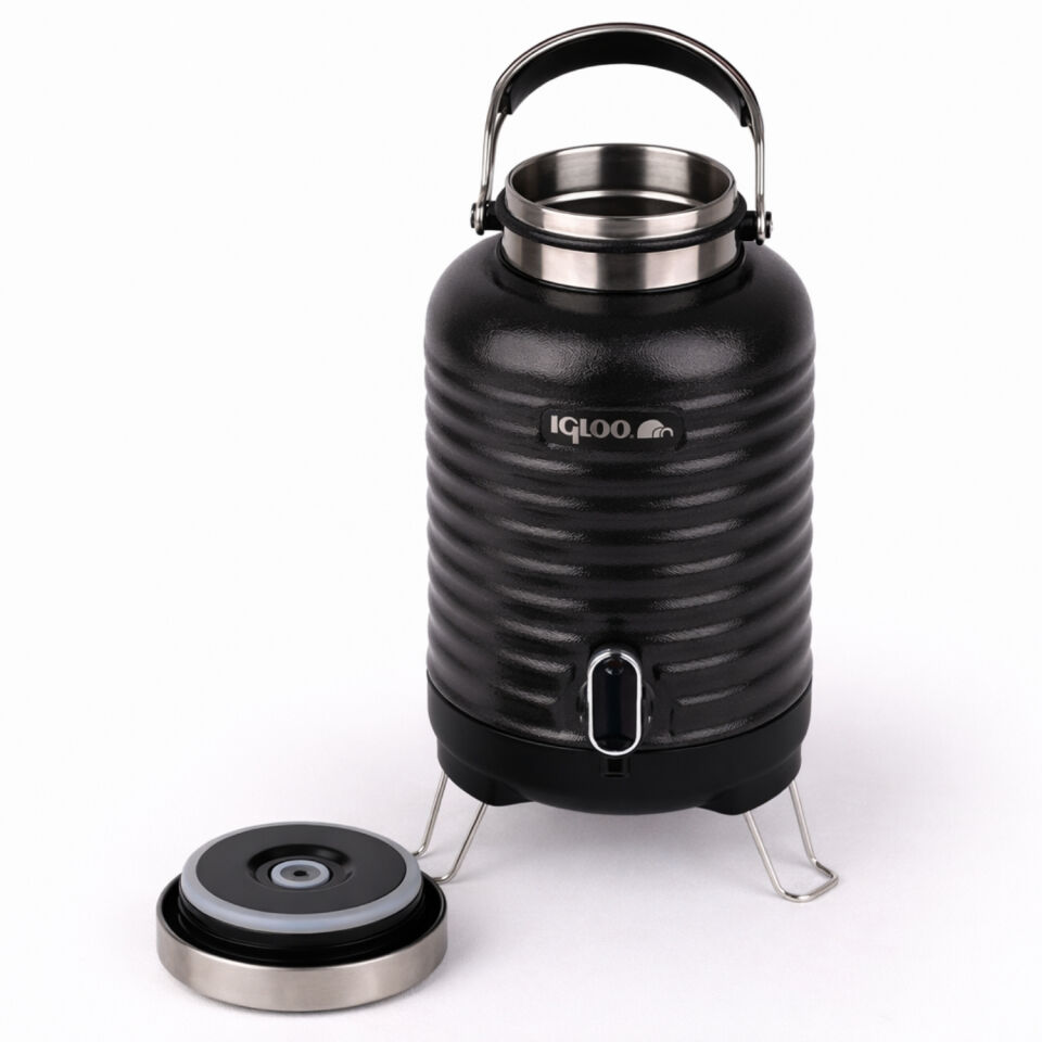 Çelik Family Termos - Igloo - Barrel - 5 lt - Siyah - 205865