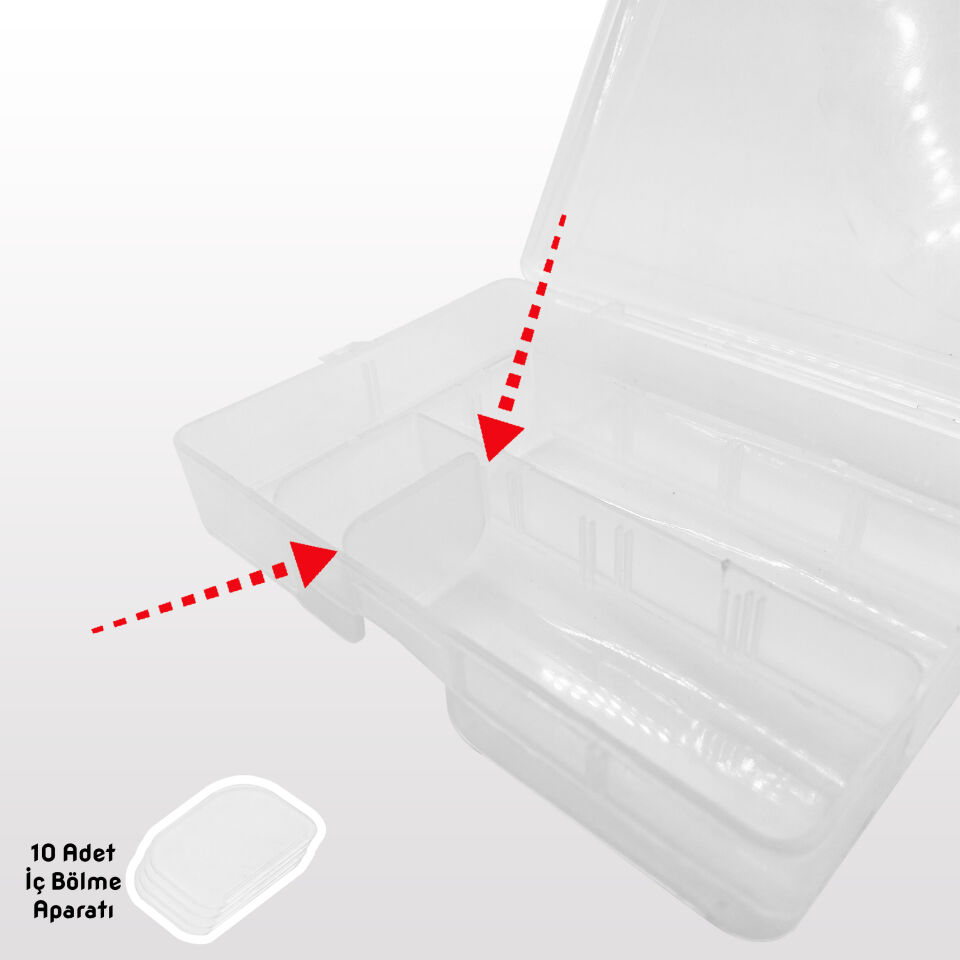Fishack Balıkçı Silikon Yem ve Malzeme Kutusu (SH-010)