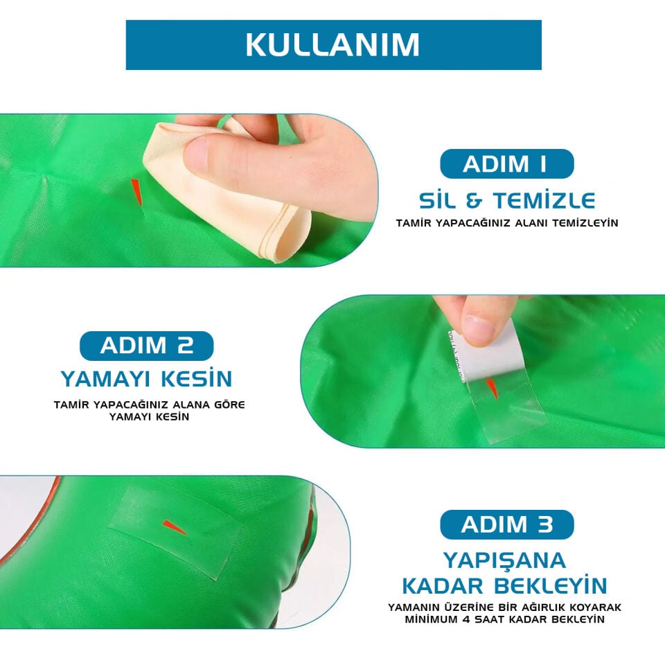 Argeus Kendinden Yapışkanlı Tamir Yaması Beyaz