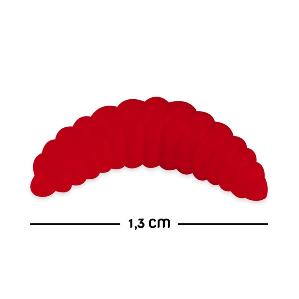 Silikon Kurt Balık Yemi - Kokulu - L Maggot - Kırmızı - Power Bait (9955)