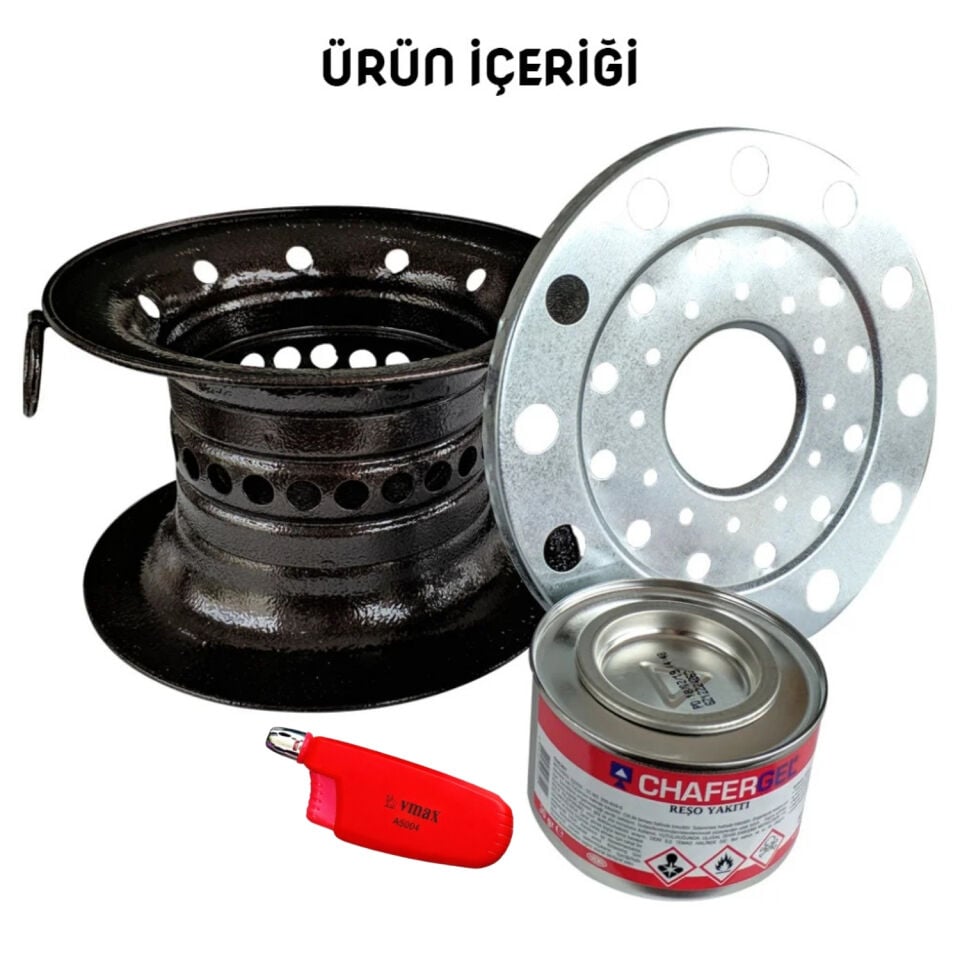 Argeus Jel Yakıtlı Osmanlı Ocağı Kırmızı