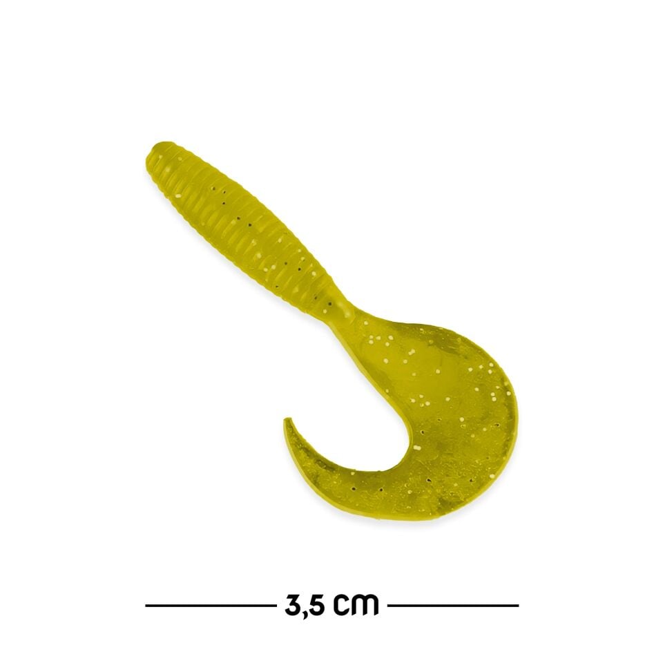 Silikon Kurt Yem - 35mm - Hardal - Yumy (18035-SM024-07)