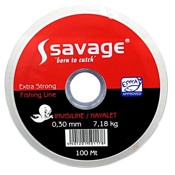 Hayalet Olta Misinası - 100 MT- Savage - 0,26 mm - Sazan, Yayın,Turna, Alabalık
