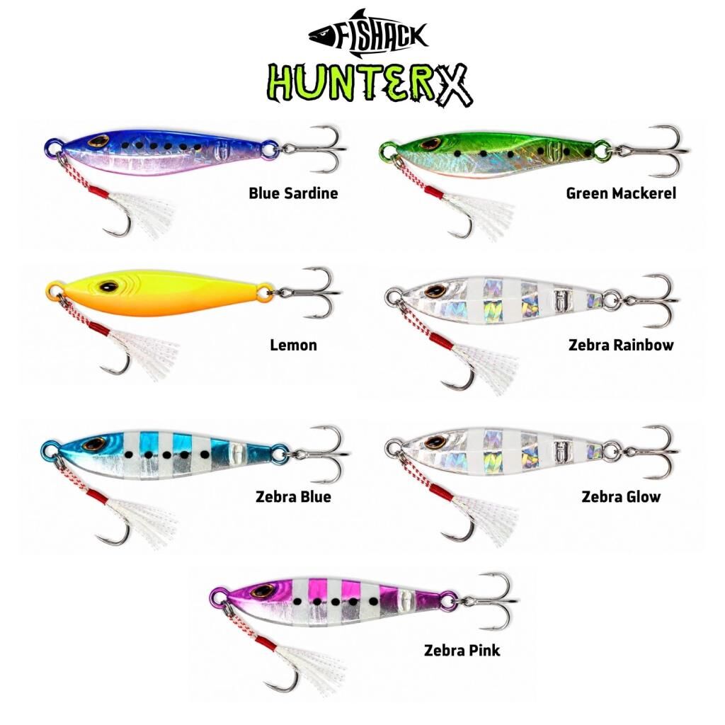 Metal Jig Yem - Fishack Hunterx - UV Boyalı - 3gr/60mm
