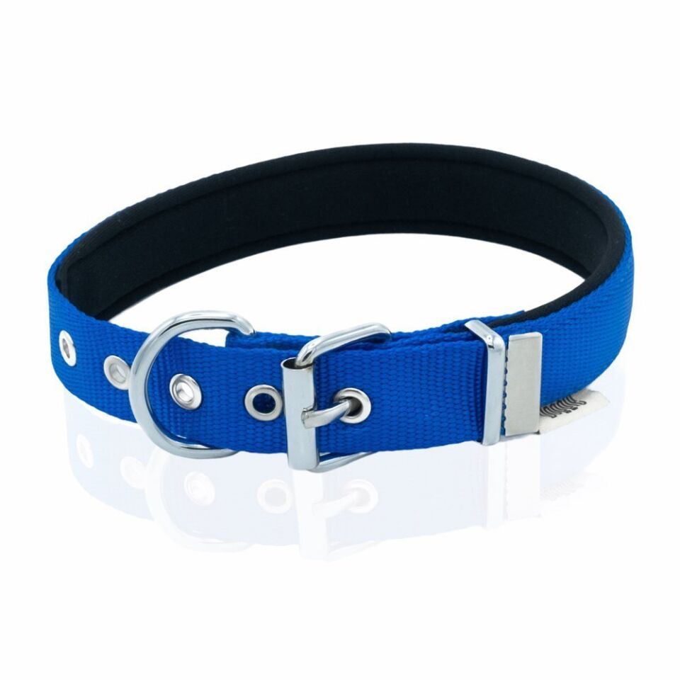 Doggie Konfor Dokuma Kemikli Boyun Tasması Royal Blue 2.5*42-50 cm (DSBT-2562 L)