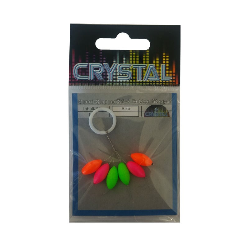 Crystal Renkli UV Yem Yüzdürücü Stoper No:2 (6'lı)