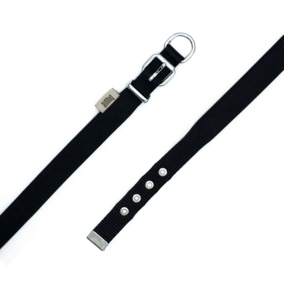 Doggie Konfor Dokuma Boyun Tasması Siyah 2.0*35-40 cm (DSBT-2010 M)