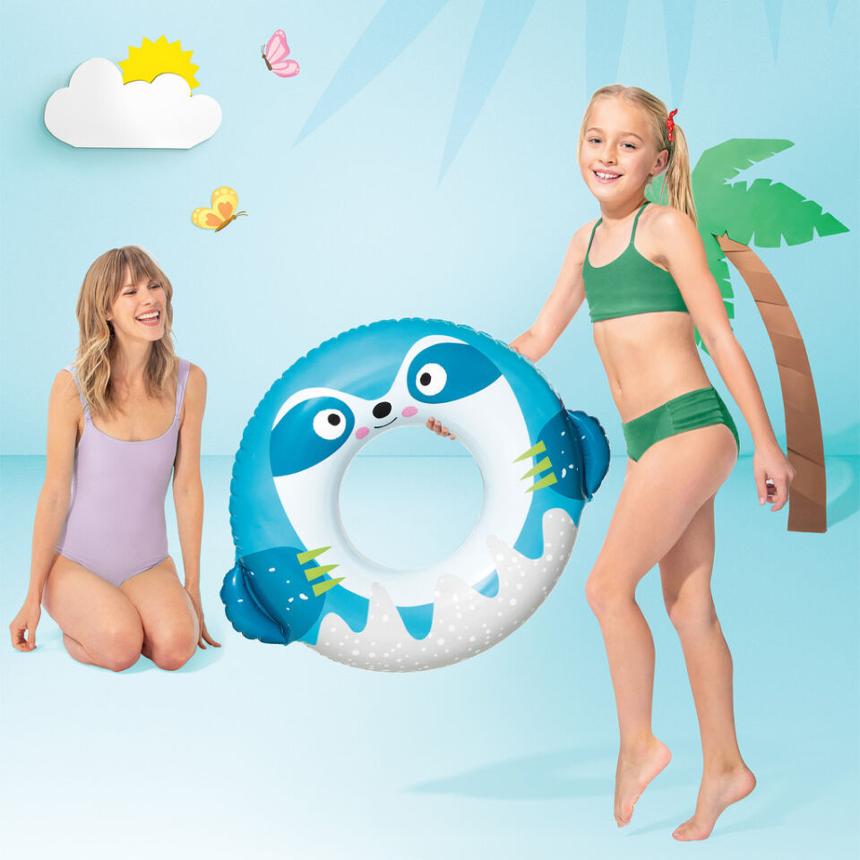 Çocuk Yüzme Simidi - Intex - Sevimli Tembel Hayvan Figürlü - 76 cm (59266)
