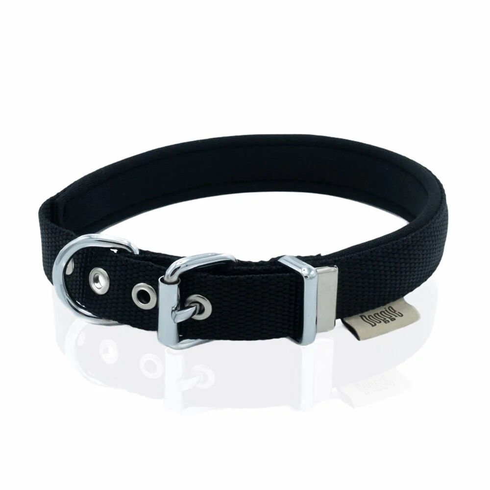 Doggie Konfor Dokuma Boyun Tasması Siyah 2.0*30-35 cm (DSBT-2010 S)