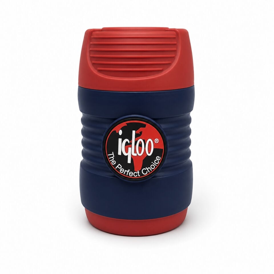 Cam Yemek Termosu - Isı Yalıtımlı - Igloo - 600 ml - Kırmızı/Lacivert - 200385