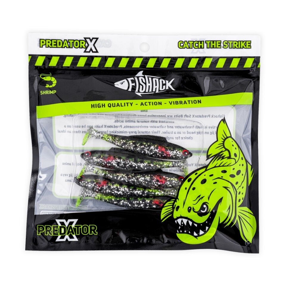 Silikon Balık - 4,5g 85mm - Fishack PredatorX - UV Boyalı - Fleck