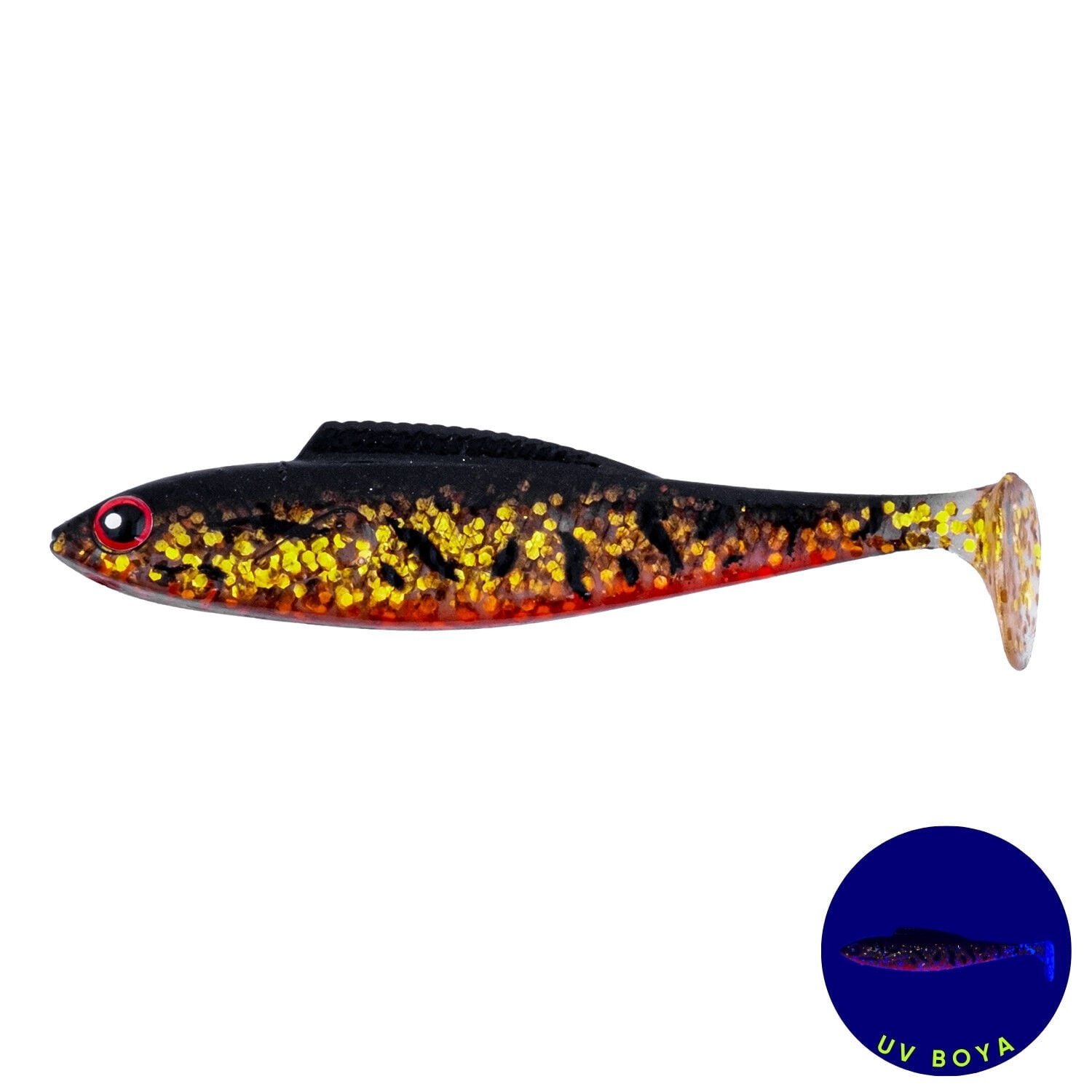 Silikon Balık - 4,5g 85mm - Fishack PredatorX - UV Boyalı - Copper