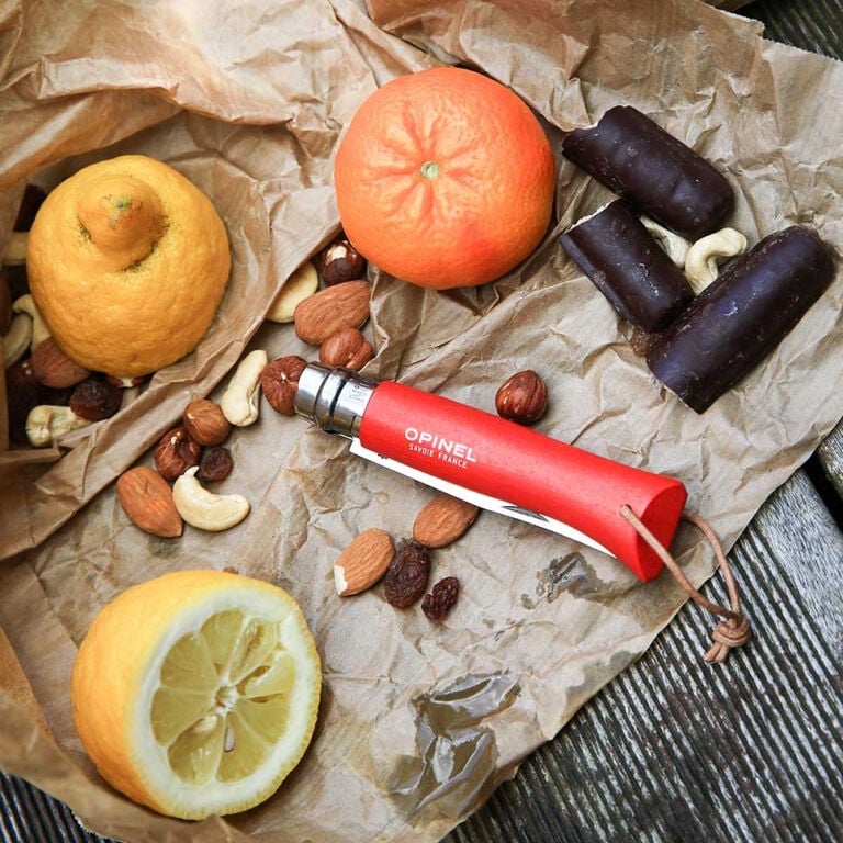Katlanır Cep Çakısı - Opinel - Gürgen Ağacı Sap - Kırmızı Çakı No:8