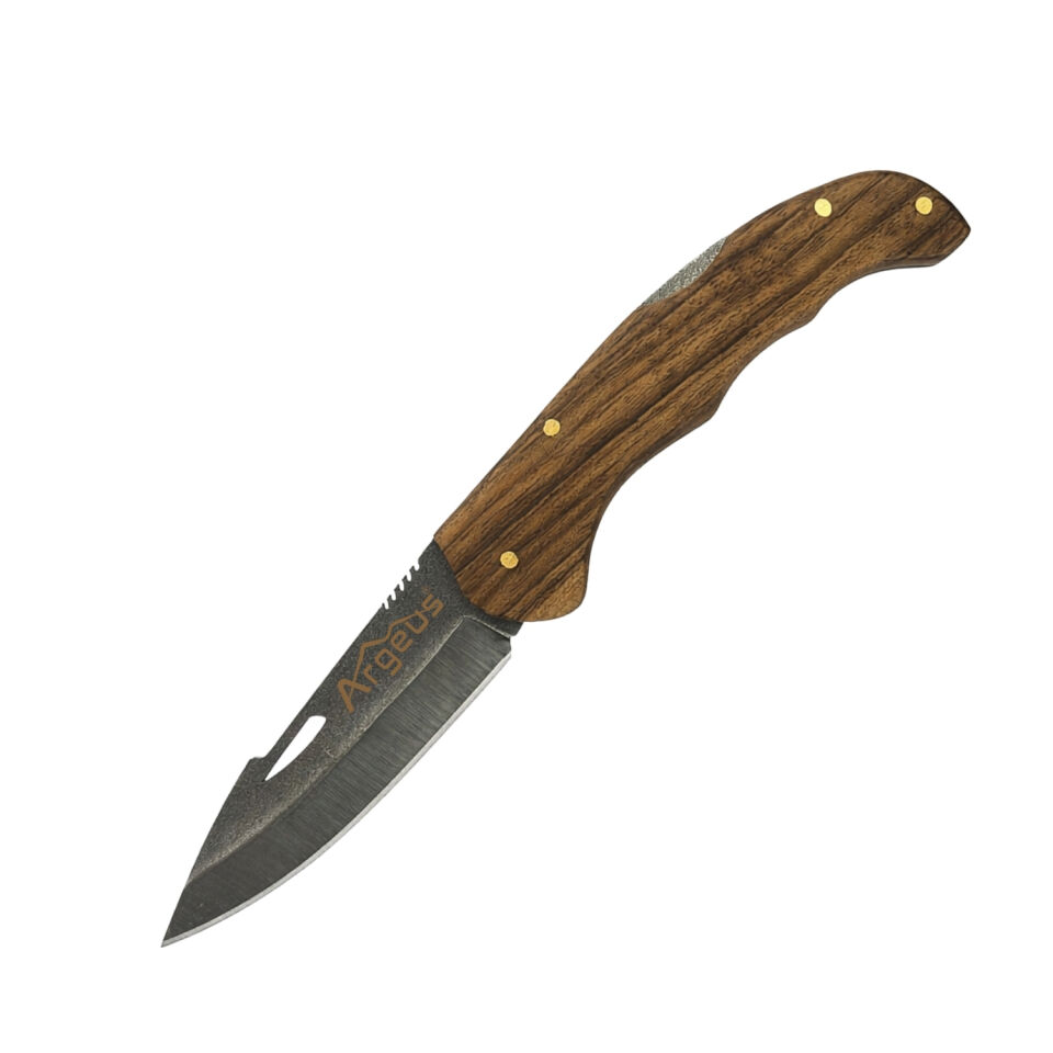 Katlanır Cep Çakısı - Argeus - Ahşap Saplı - Model 1