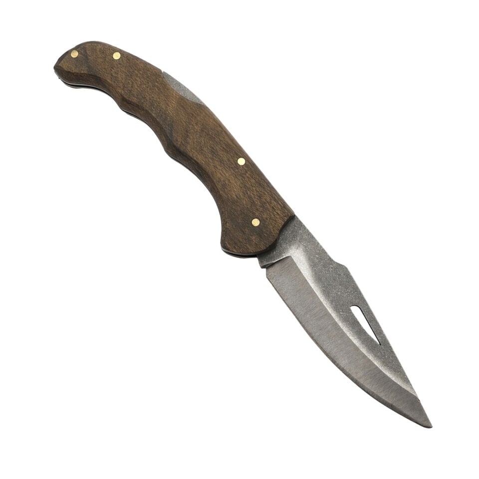 Katlanır Cep Çakısı - Argeus - Ahşap Saplı - Model 5