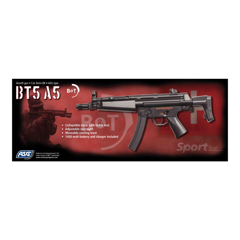 ASG MP5 A5 Airsoft Havalı Tüfek 6 mm