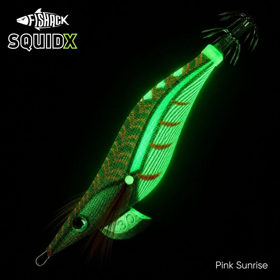 Kalamar Zokası - Fishack SquidX - Glow Body - #3.0 18g 120mm Pink Sunrise
