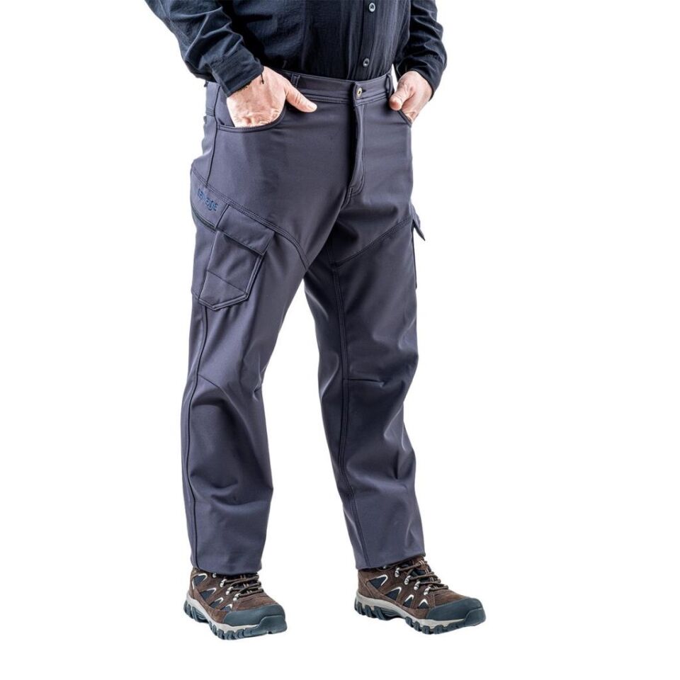 İçi Polarlı Softshell Pantolon - Su Rüzgar Geçirmez - Savage - Antrasit