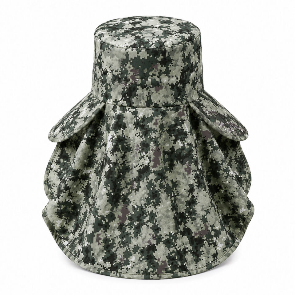 Ense Korumalı Outdoor Şapka - Maskeli - Dijital Kamuflaj (M-2)- Savex